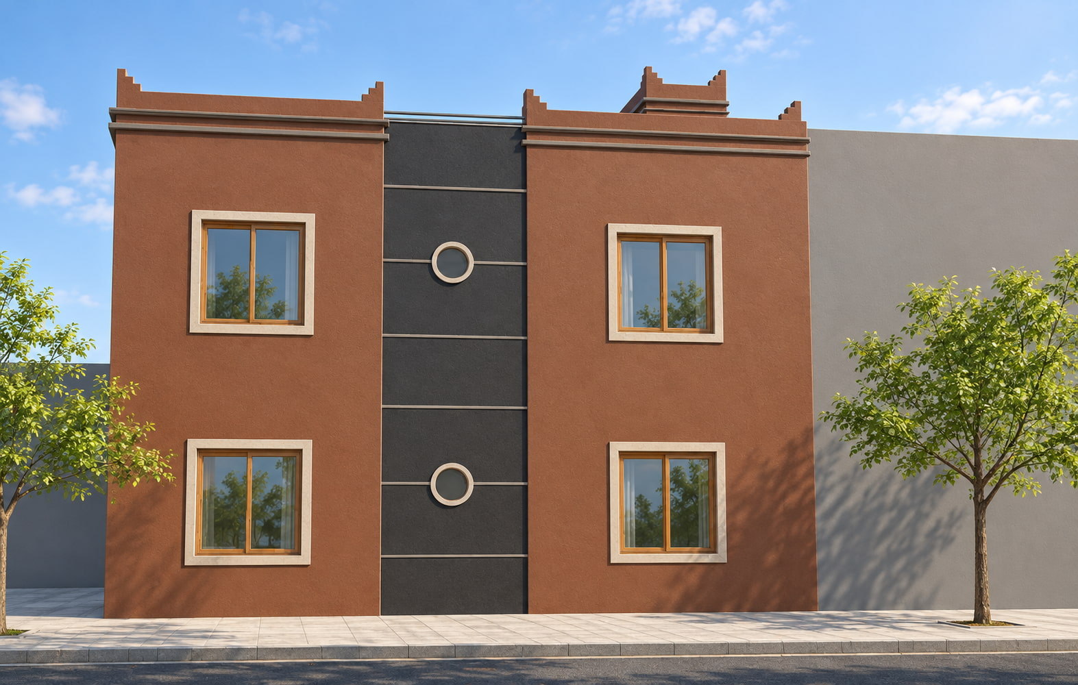 Maison individuelle R+1 avec patio